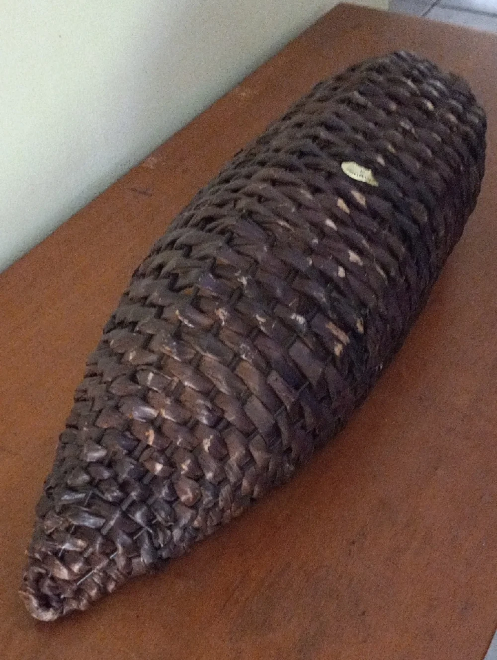 Handwoven Dark Brown Wicker Decorative Bowl Basket